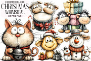 Christmas Whimsical Clipart, an Illustration by Daily.Designs (Thumbnail 1 of 5)