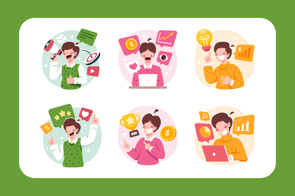 Jualin Marketing Illustration, a Work Illustration by Bilicube Studio (Photo 4 of 4)