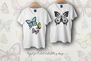 Butterflies vector collection, a Decorative Illustration by Glass Cat Design (Thumbnail 5 of 10)