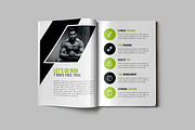 Gym Fitness Studio Bifold Brochure, a Brochure Template by VectStock (Thumbnail 4 of 7)