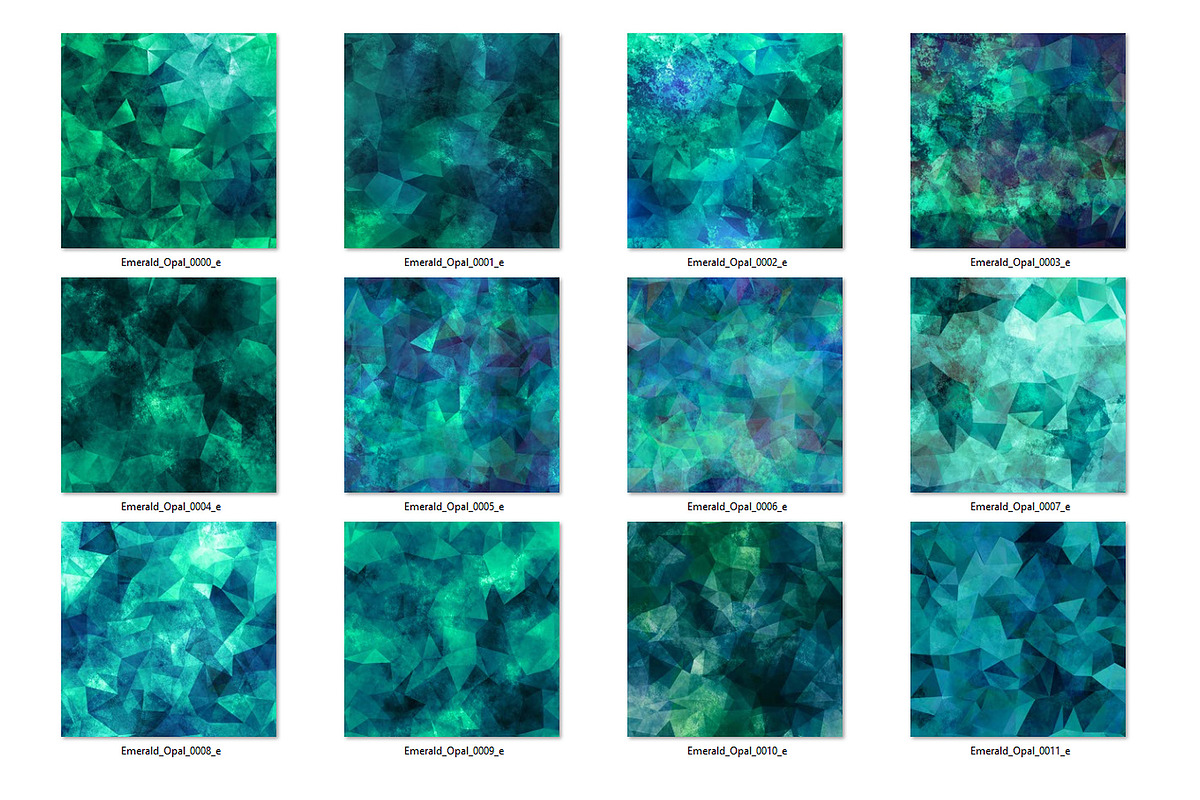 Emerald Opal Digital Paper, a Texture Graphic by Digital Curio