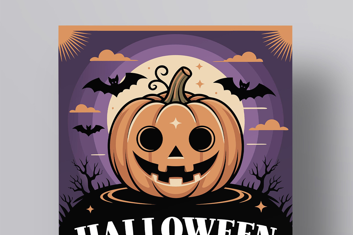 Halloween Party Night Event Flyer preview 4
