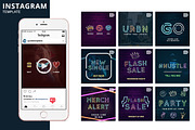 Neon Animated Template, a Social Media Template by Brandspark Mini (Thumbnail 1 of 2)