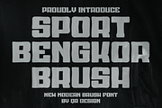 Sport Bengkor Brush, a Handwritten Font by QR Design Studio (Thumbnail 1 of 6)