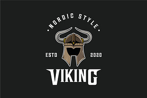 viking of helmet logo vector design, a Branding & Logo Template by zyxroun shop