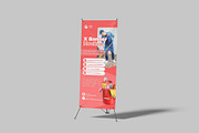 X Stand Banner Mockup, an Advertising Mockup by graphictime (Thumbnail 4 of 12)