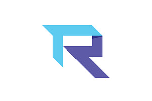 R Uppercase Initial Logo Design, a Graphic by T.Vooka