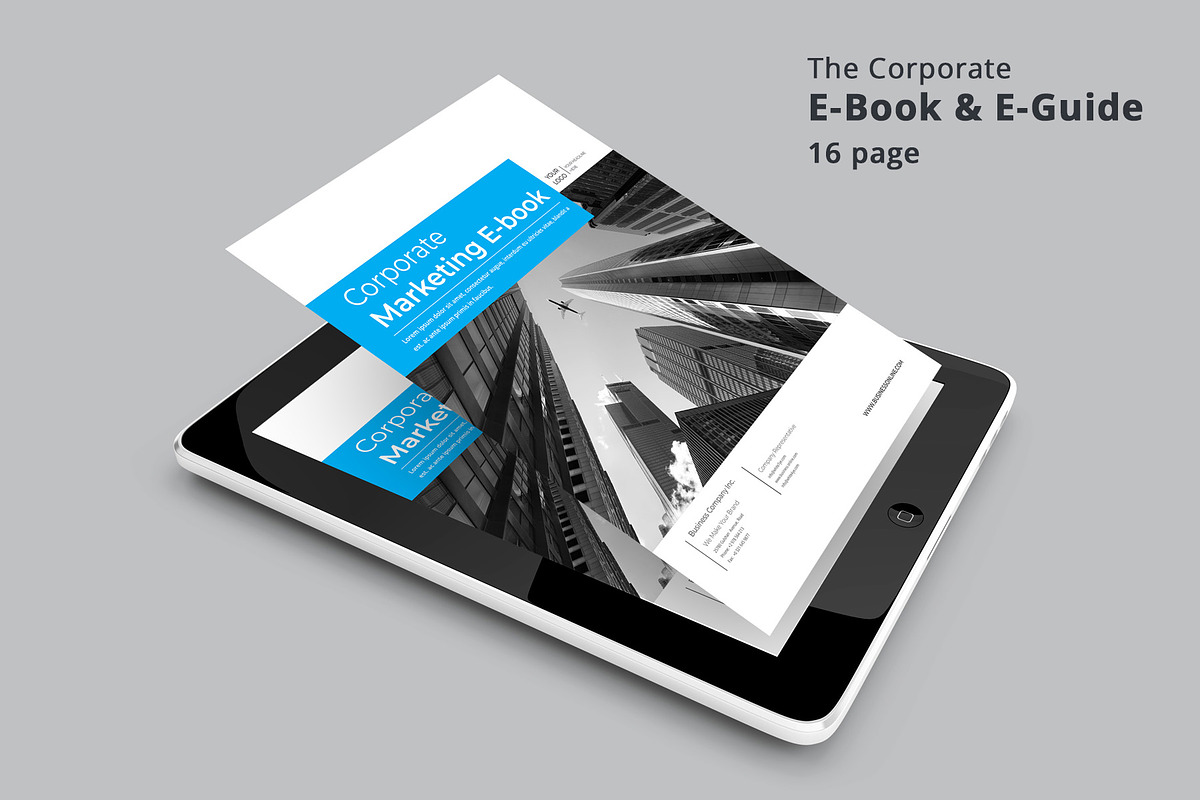 Corporate Marketing E-Book, a Brochure Template by obayes (Photo 1 of 15)