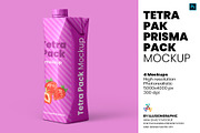 Tetra Pak Prisma Pack Mockup, a Packaging Mockup by Illusiongraphic (Thumbnail 1 of 13)