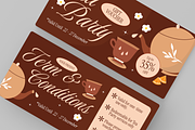 Brown Tea Party Gift Voucher, a Card Template by Annora Studio (Thumbnail 6 of 6)