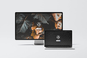 Laptop & Monitor Mockup, a Device Mockup by zpackcreative