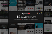 Combo#3 - B2+B3 - 14 Email Templates, an Email Template by DynamicXX (Thumbnail 1 of 9)