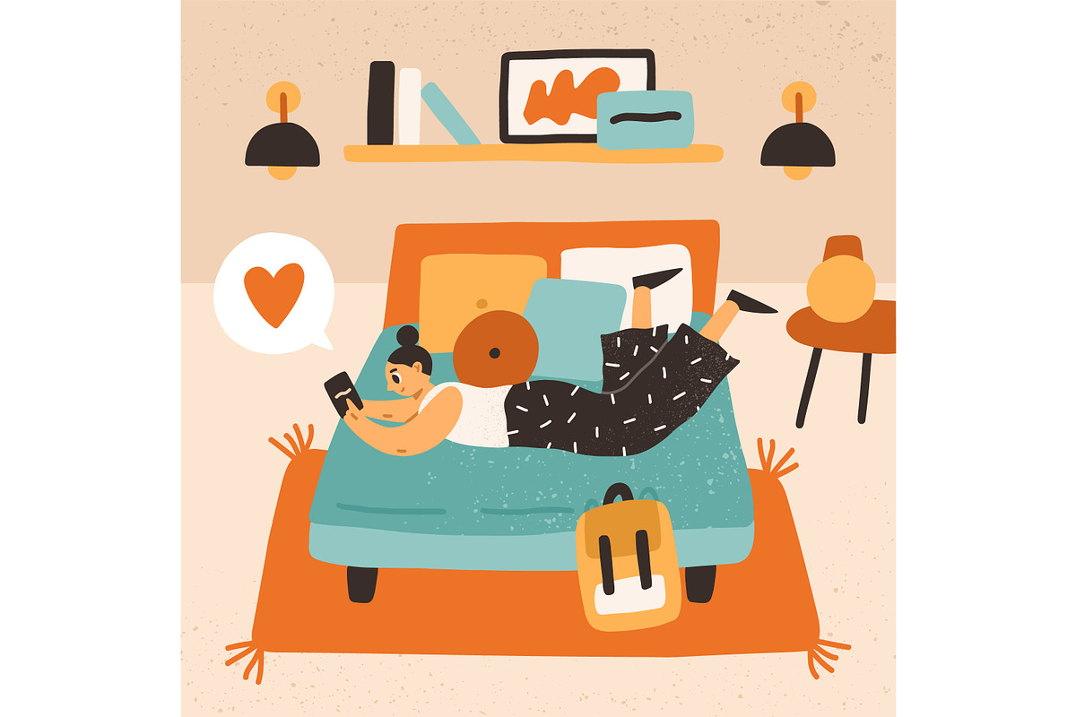 Girl travel. Hotel search & check-in, a Person Illustration by Good Studio (Photo 2 of 4)