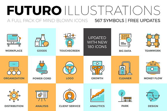 Futuro Illustrations Collection preview 5