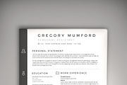 Classified CV/Resume (PSD/WORD DOC), a Resume Template by Valeur Design (Thumbnail 1 of 2)