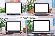 MacBook Front View Mockups, a Mac Mockup by Mockups & Illustrations (Thumbnail 6 of 11)