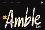 CS Amble Stamp, a Handwritten Font by Craft Supply Co. (Thumbnail 1 of 8)