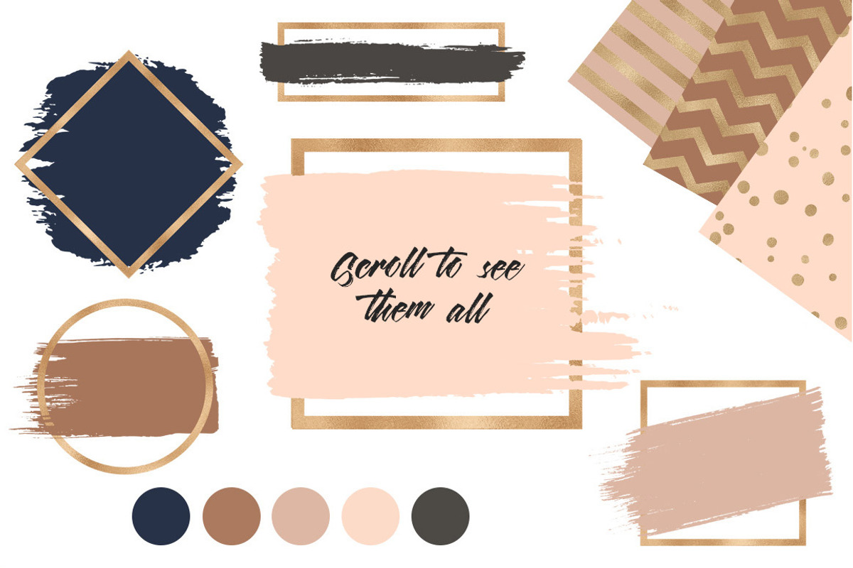 160 Brush Strokes in 1 Bundle, an Object Graphic by PeDe Designs (Photo 7 of 9)