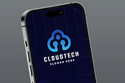Digital Cloud Tech Logo, a Branding & Logo Template by Design_Planet (Thumbnail 1 of 4)