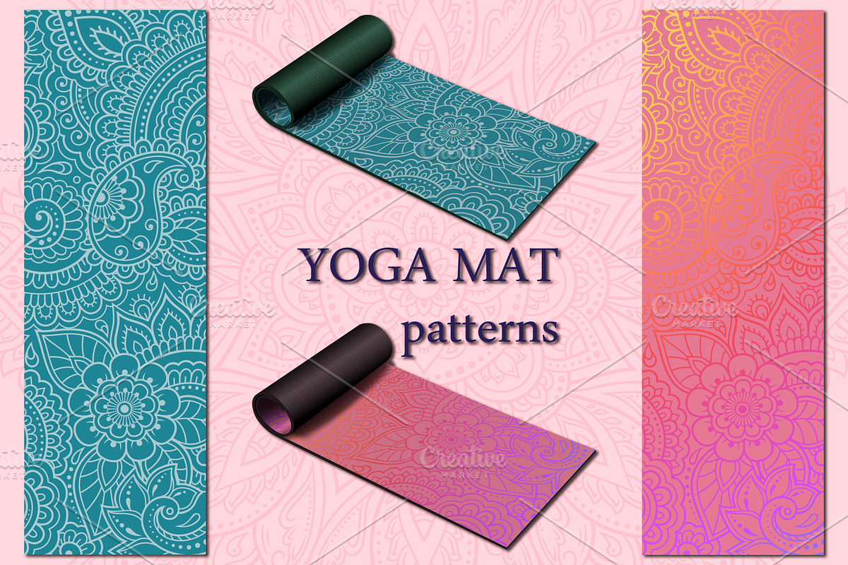 Patterns for yoga mats II, a Pattern Graphic by Katika Shop (Photo 6 of 8)