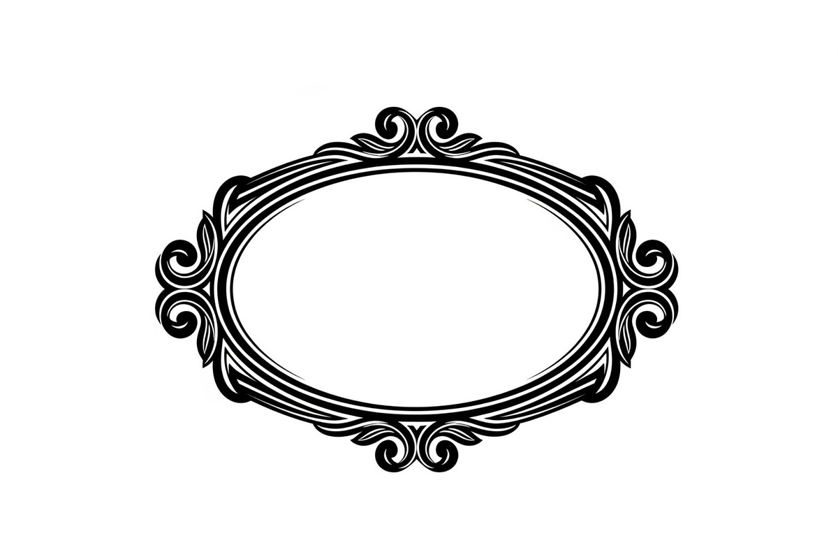 Vintage Oval Frame Vector Bundle, an Illustration by musafir_fashion (Photo 15 of 31)