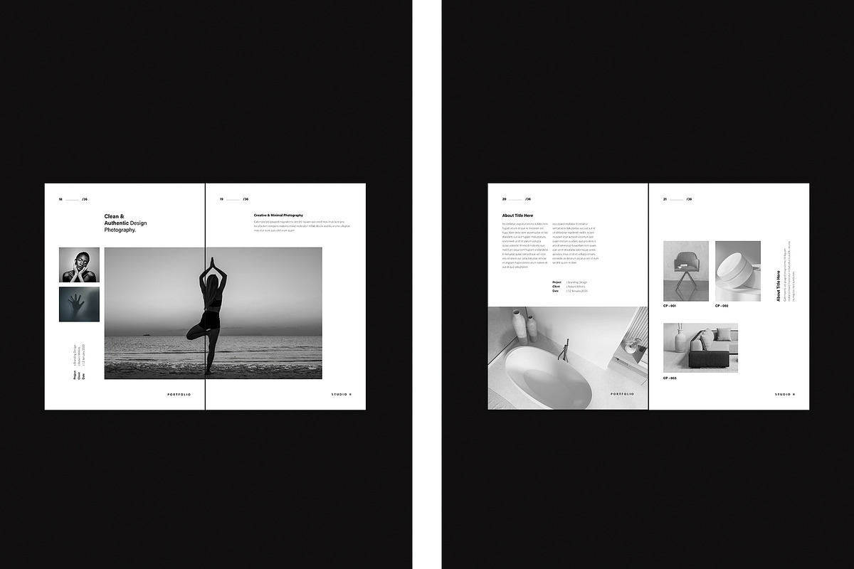 Photography Portfolio Template, a Brochure Template by TemplateFolio-Shop (Photo 9 of 17)
