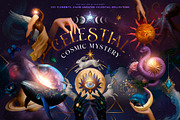 Celestial Cosmic Magic Moon Stars, an Object Graphic by Anna Babich (Thumbnail 1 of 10)