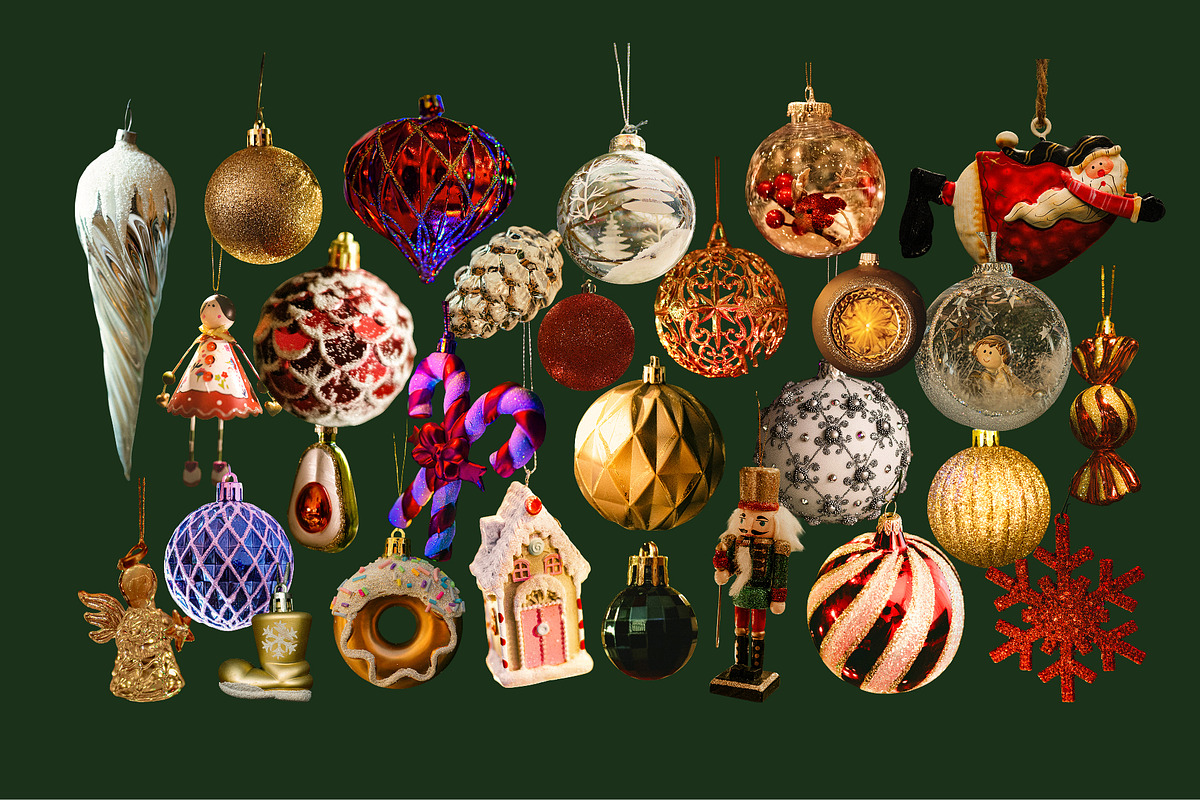 Merry Vintage Christmas Set, an Object Graphic by Anzhelika (Photo 4 of 9)