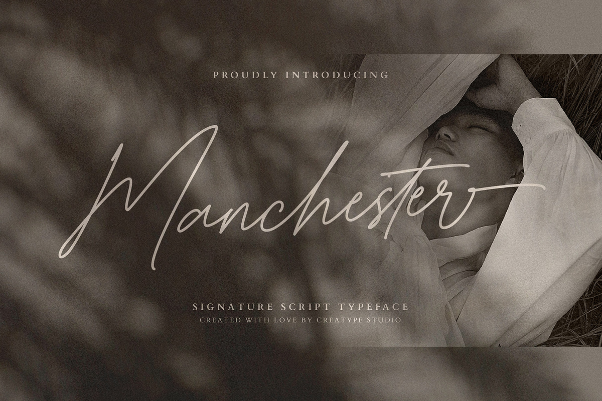 Manchester Signature Script, a Script Font by Creatype Studio (Photo 1 of 9)