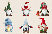 Christmas Festive Gnomes Clipart Bun, an Illustration by SVGArt (Thumbnail 2 of 8)
