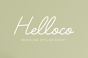 Helloco - Monoline Stylish Script