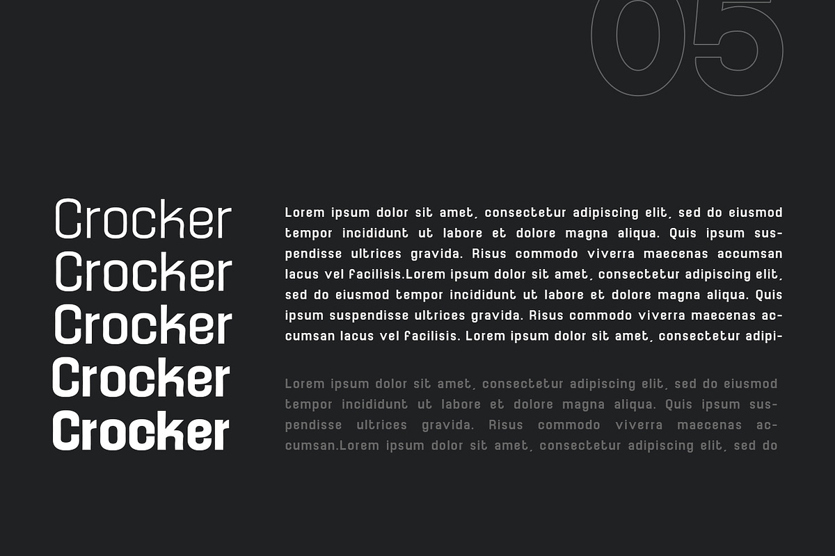 Crocker Display Typeface, a Sans Serif Font by Design Stag (Photo 5 of 9)
