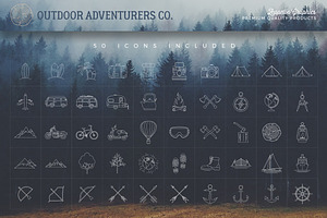 150 Outdoor Adventurers Logos