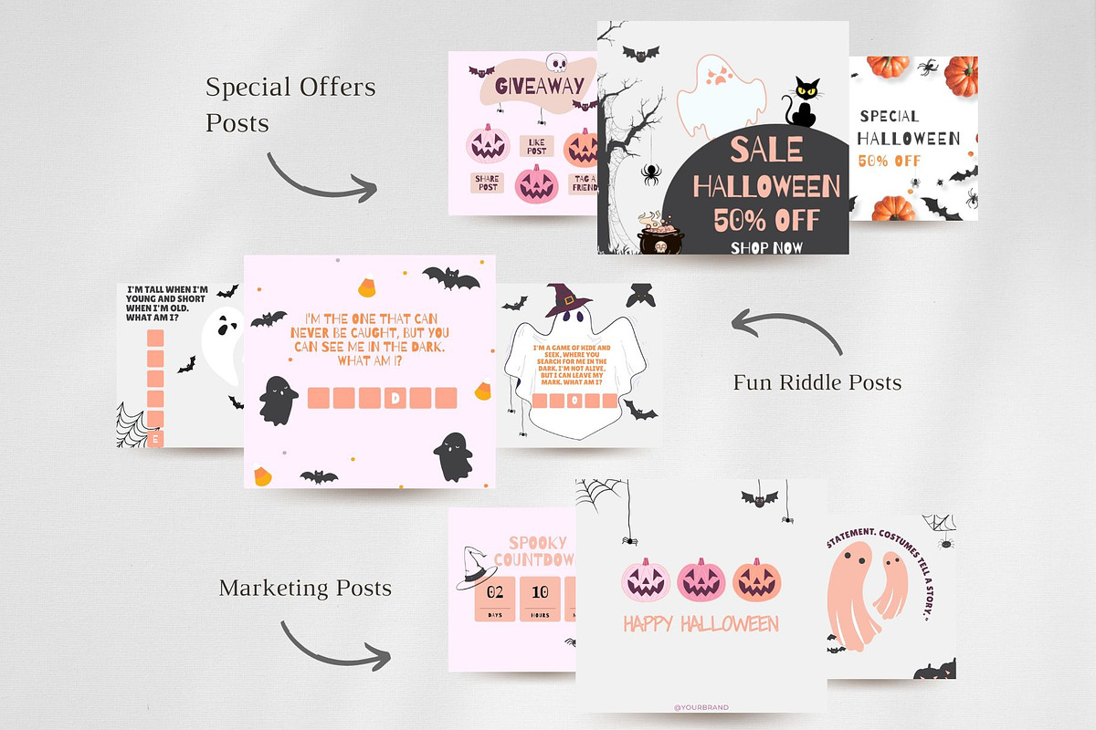 Halloween Instagram Template, a Social Media Template by CreativeTempHub (Photo 3 of 7)