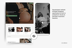 Doula Squarespace Website Template