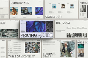 Services & Pricing Guide Template, a Presentation Template by E-Type
