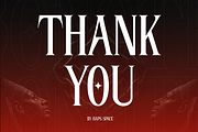 Chronothell Condensed Display, a Serif Font by Haps Space (Thumbnail 21 of 21)