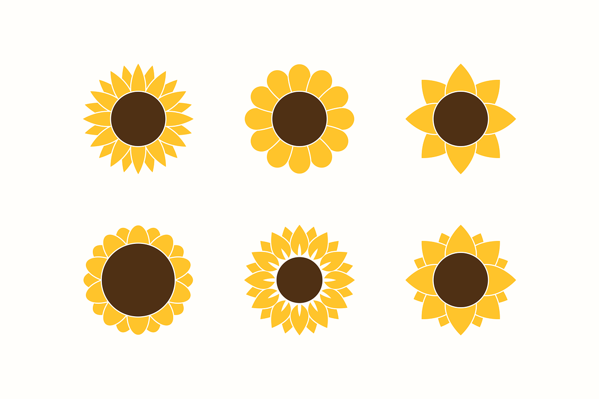 Sunflower Logo Templates & Cliparts, an Object Graphic by P.F. Creative Lab (Photo 5 of 7)