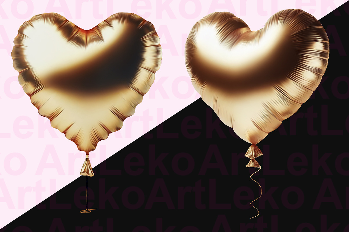 Golden Balloons Numbers Clipart, a Decorative Illustration by LekoArt (Photo 7 of 10)