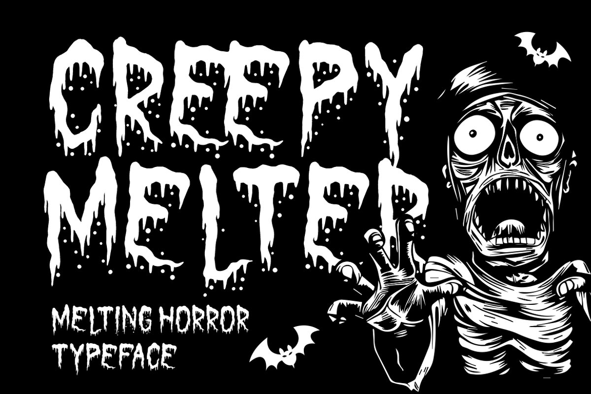 Creepy Melter Horror Font, a Font by PutraCetol Studio (Photo 1 of 5)