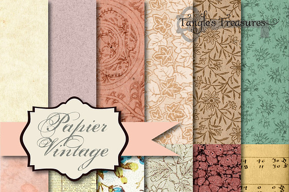 Papier Vintage Digital Paper preview 2
