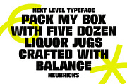 Neubricks - Bold Sans Serif Font, a Sans Serif Font by Snape Design Studio (Thumbnail 8 of 12)