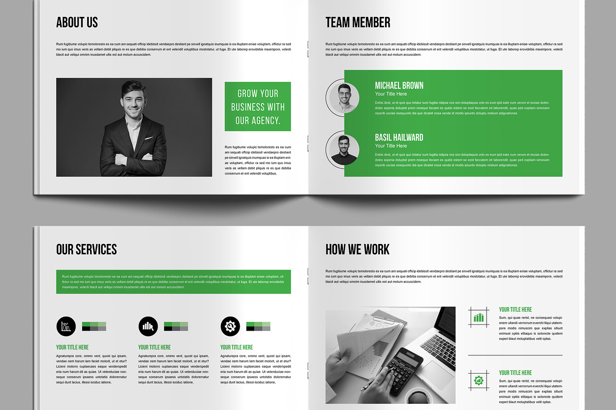 Company Profile Design Landscape, a Brochure Template by MightyDesign (Photo 3 of 8)