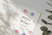 Watercolor Wedding Invitation Card, an Invitation Template by Filip Studio (Thumbnail 2 of 2)