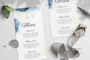 Indigo Wedding Invitation Siute, an Invitation Template by Nebbia (Thumbnail 3 of 6)