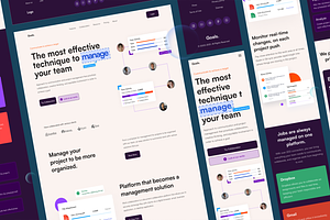 Goals - Team Management Landing Page