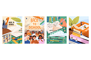 Back to school posters with books, an Education Illustration by PaperTrident (Thumbnail 1 of 3)