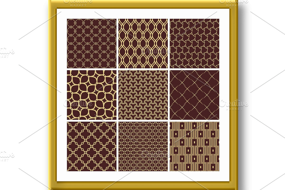 Set of Vector Seamless Geometric, a Pattern Graphic by FineArtStudio (Photo 2 of 3)