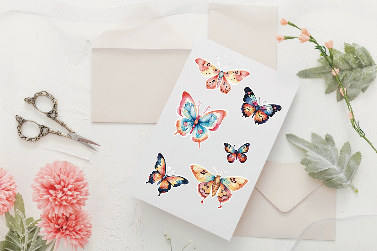 Butterfly Sublimation Clipart, an Animal Illustration by Volha (Photo 3 of 4)