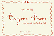 Bonjour Amour — A Whimsical Font